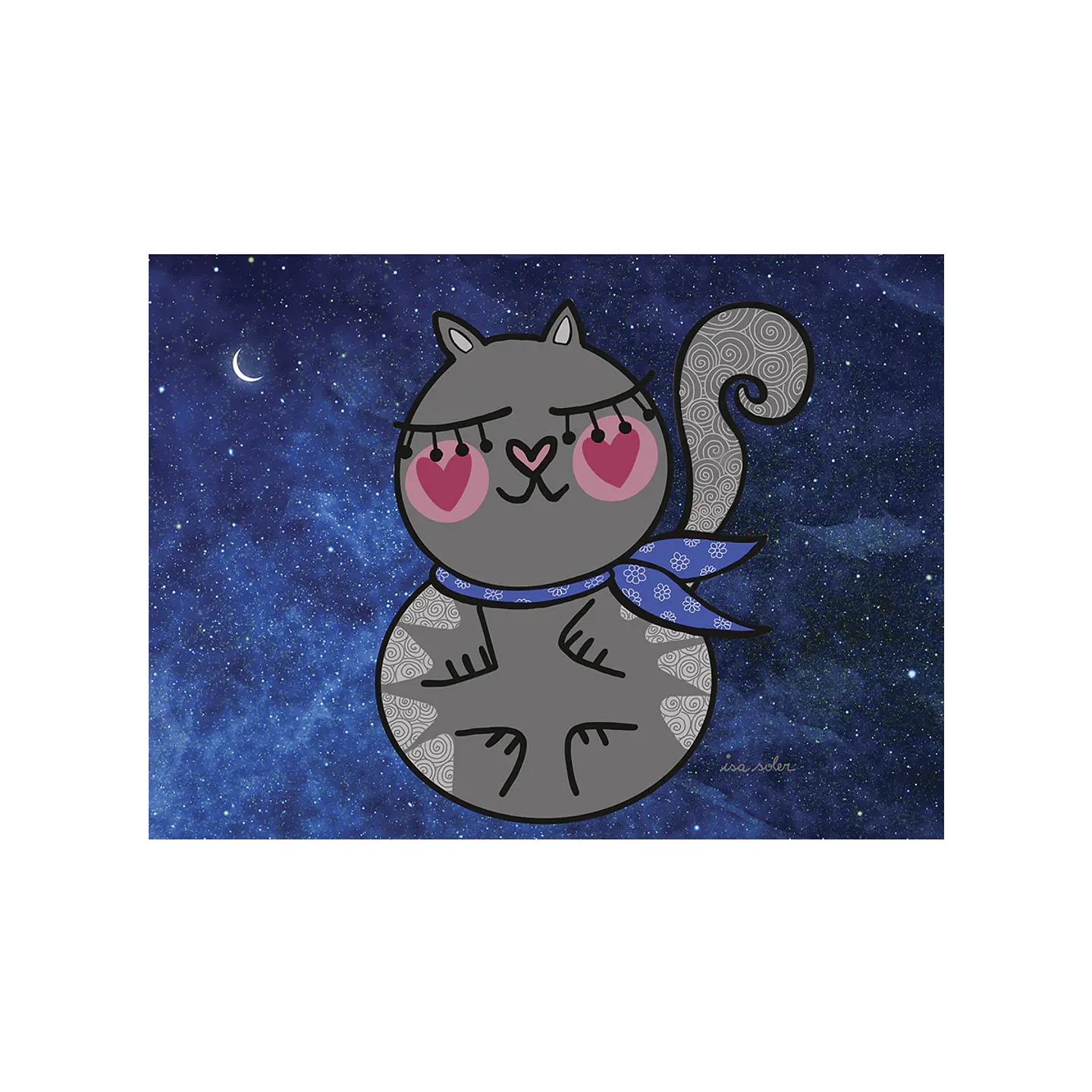 Gato Cielo 50 x 70 cm 1