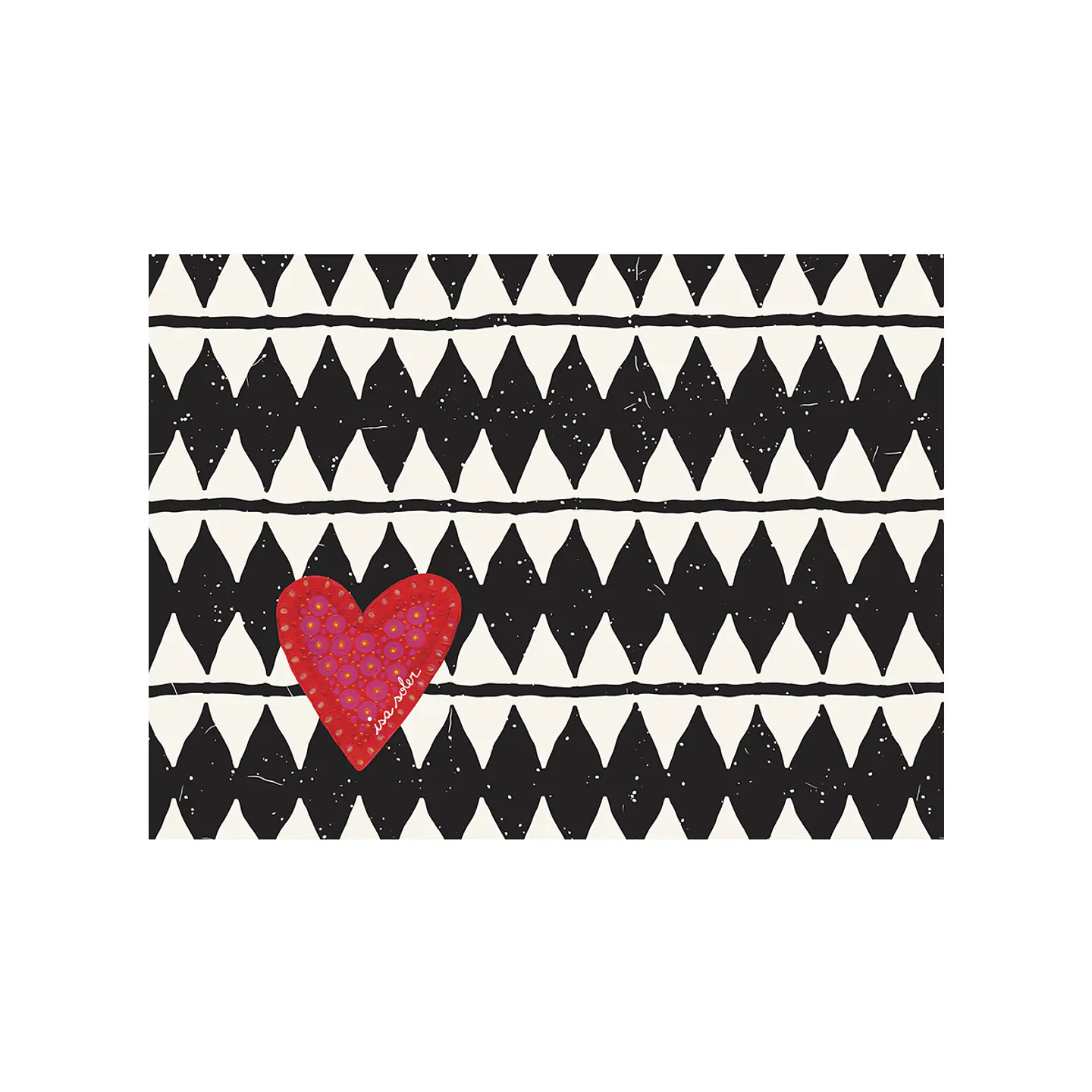Rombos Corazón Red 50 x 70 1