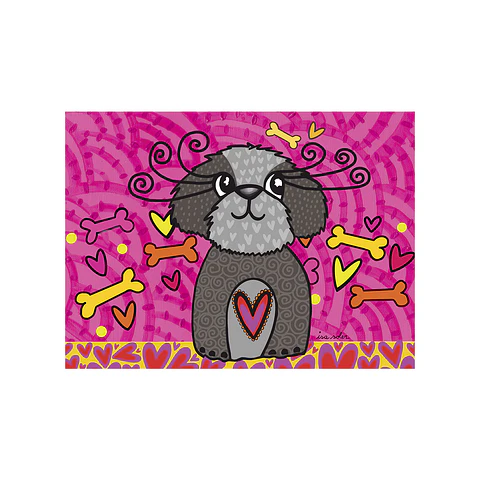 Puppy Fucsia 50 x 70 cm