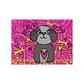 Puppy Fucsia 50 x 70 cm - Miniatura 1