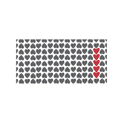 Corazones Rojos 70 x 140 cm
