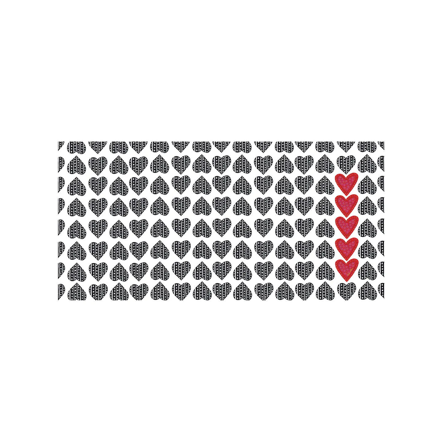 Corazones Rojos 70 x 140 cm 1