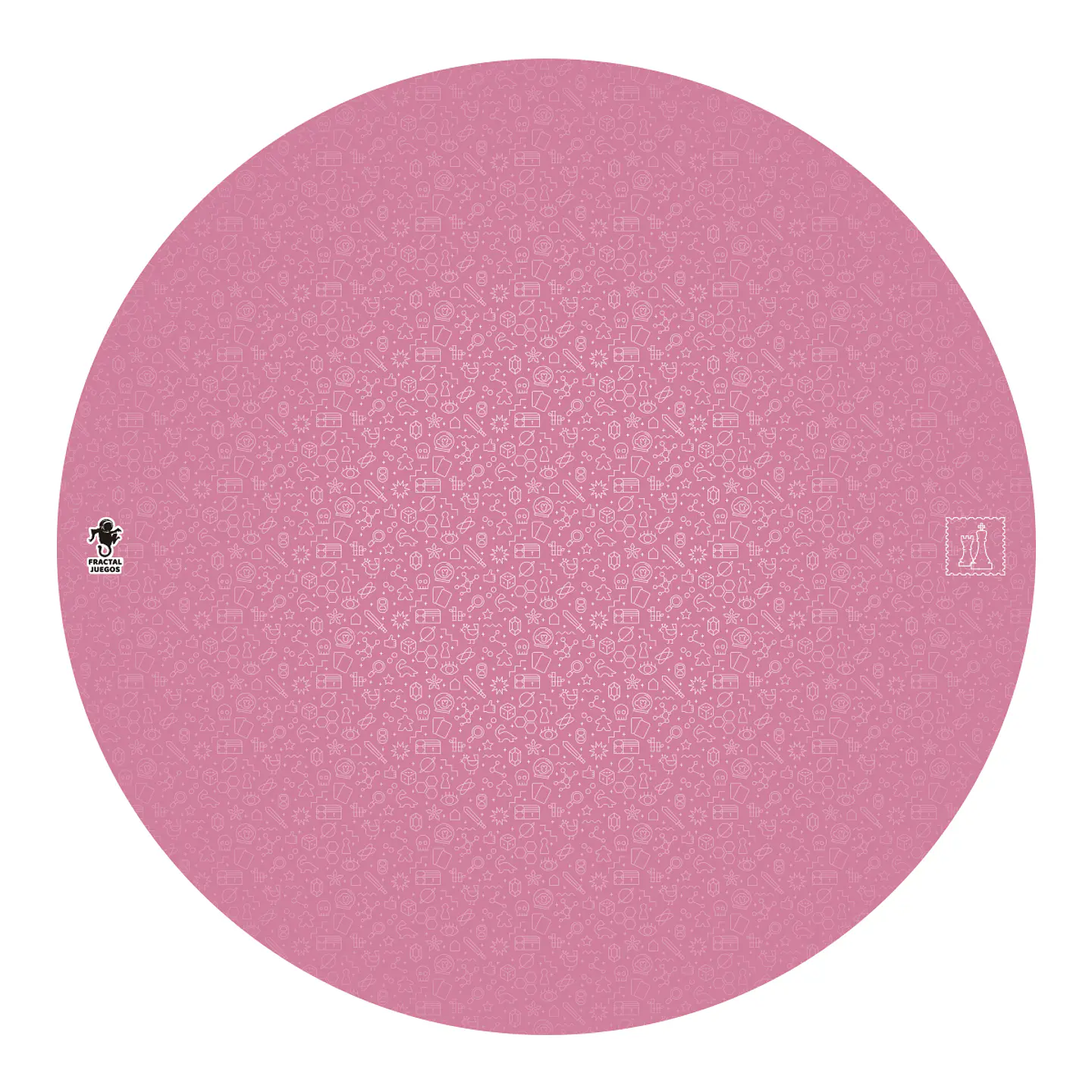 Playmat Fractal Rosa Redondo 90 x 90 cms 1