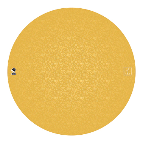 Playmat Fractal Naranja Redondo