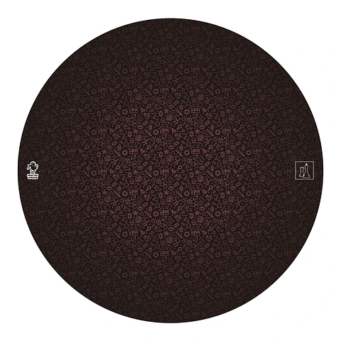 Playmat Fractal NegroRosa Redondo