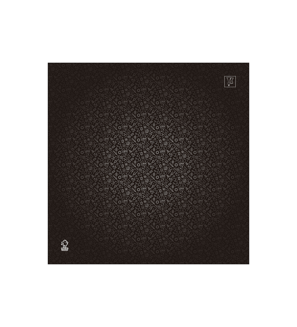 Playmat Fractal Negro 70 x 70 cms