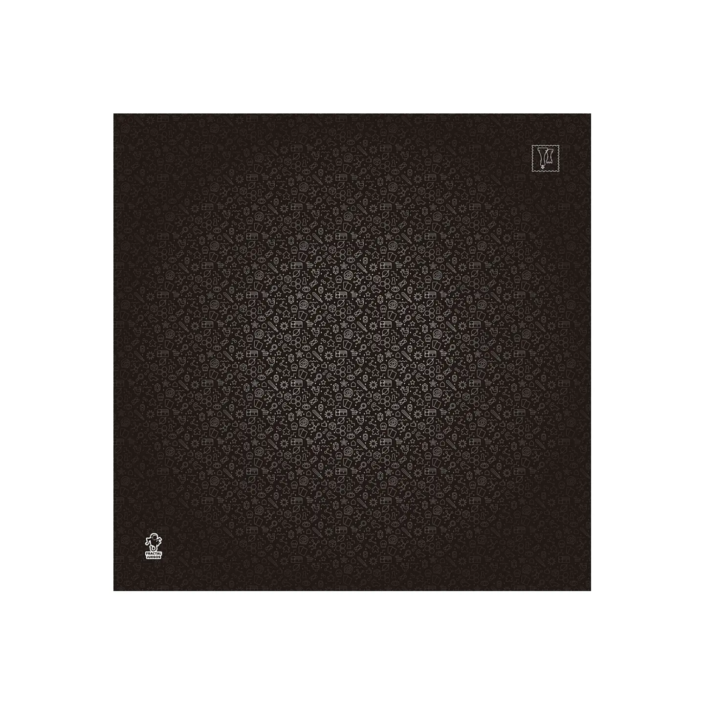 Playmat Fractal Negro 70 x 70 cms 1