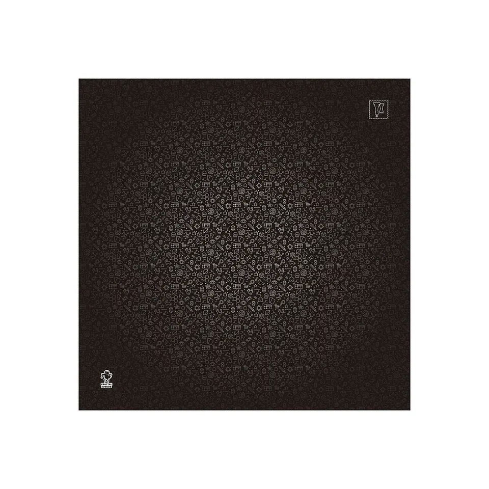 Playmat Fractal Negro 70 x 70 cms 1