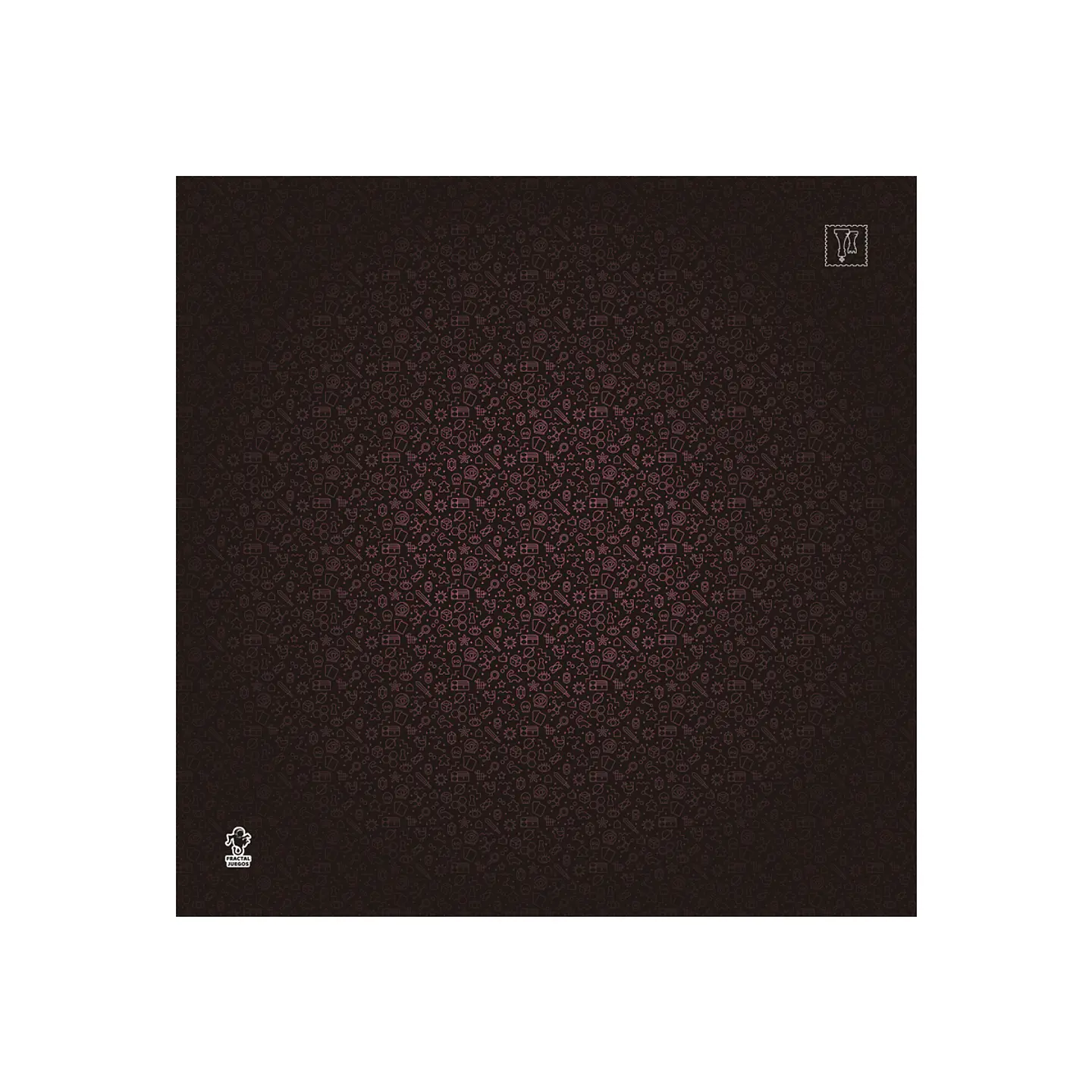 Playmat Fractal NegroRosa 70 x 70 cms 1