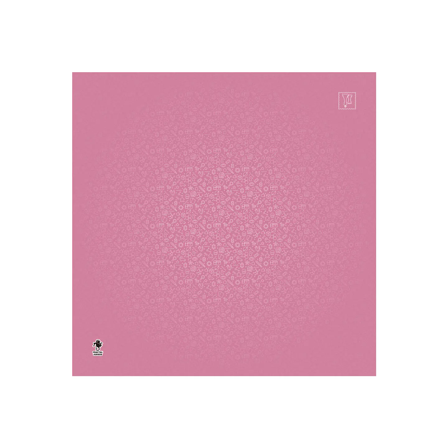 Playmat Fractal Rosa 70 x 70 cms 1