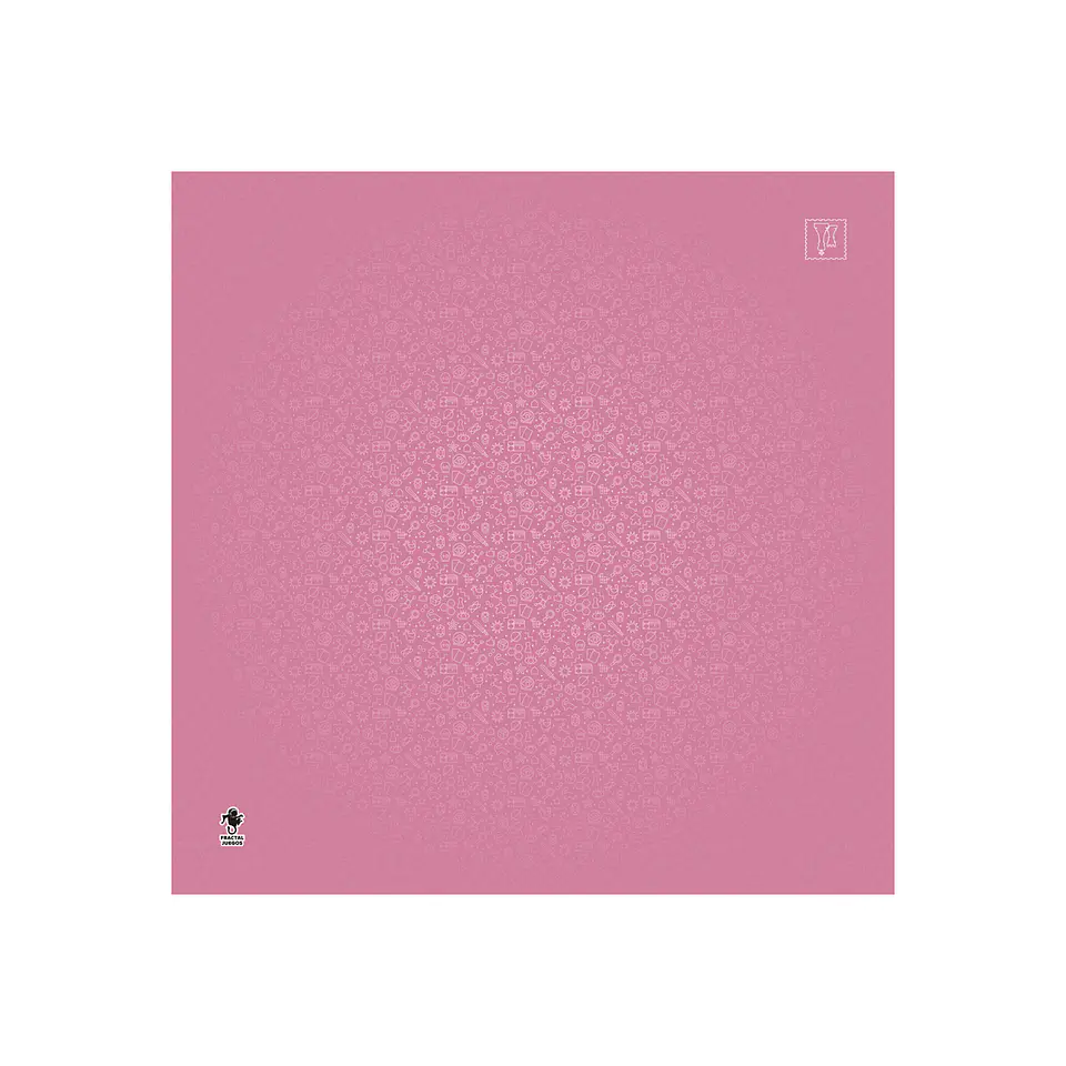 Playmat Fractal Rosa 70 x 70 cms 1