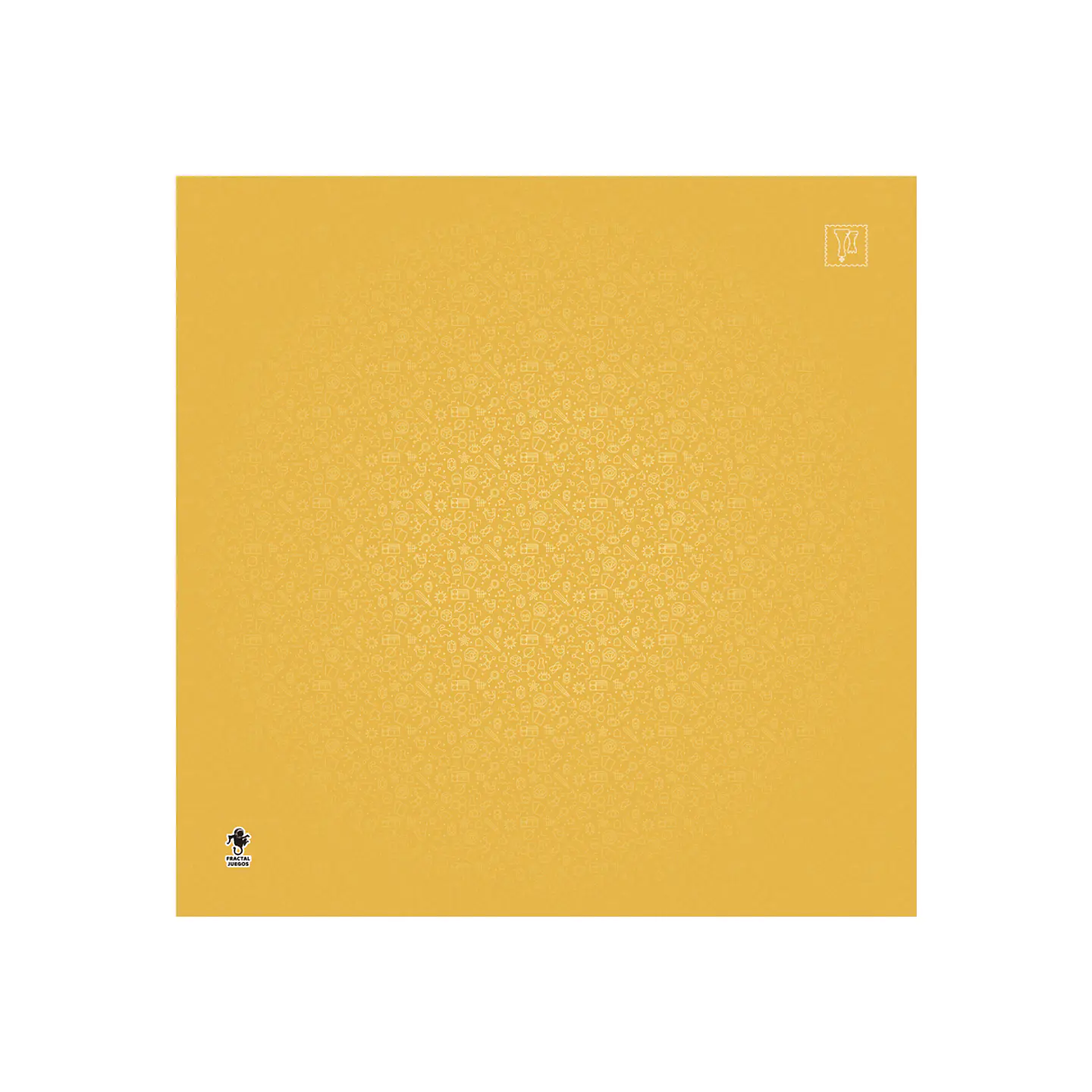 Playmat Fractal Naranja 70 x 70 cms 1