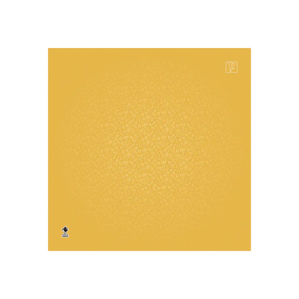 Playmat Fractal Naranja 70 x 70 cms 1
