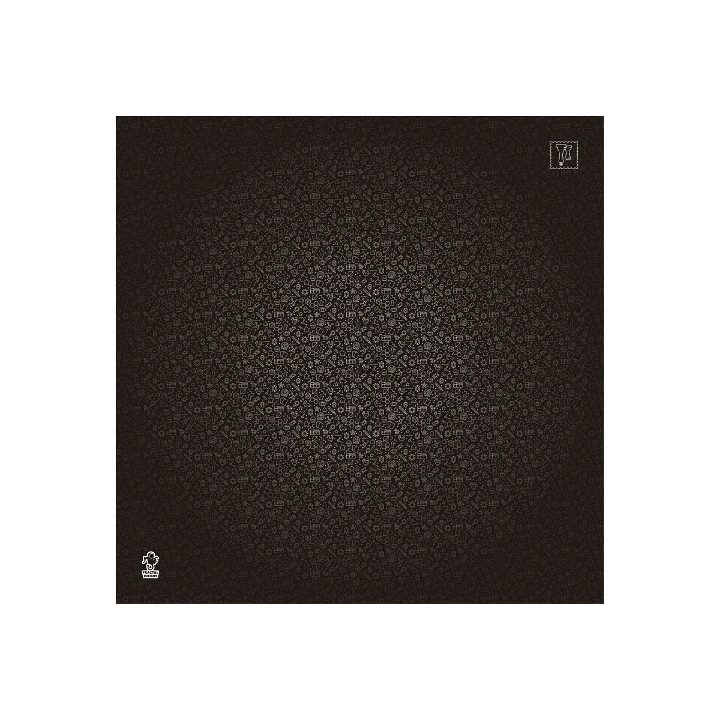 Playmat Fractal Negro - 90 x 90 cms 1