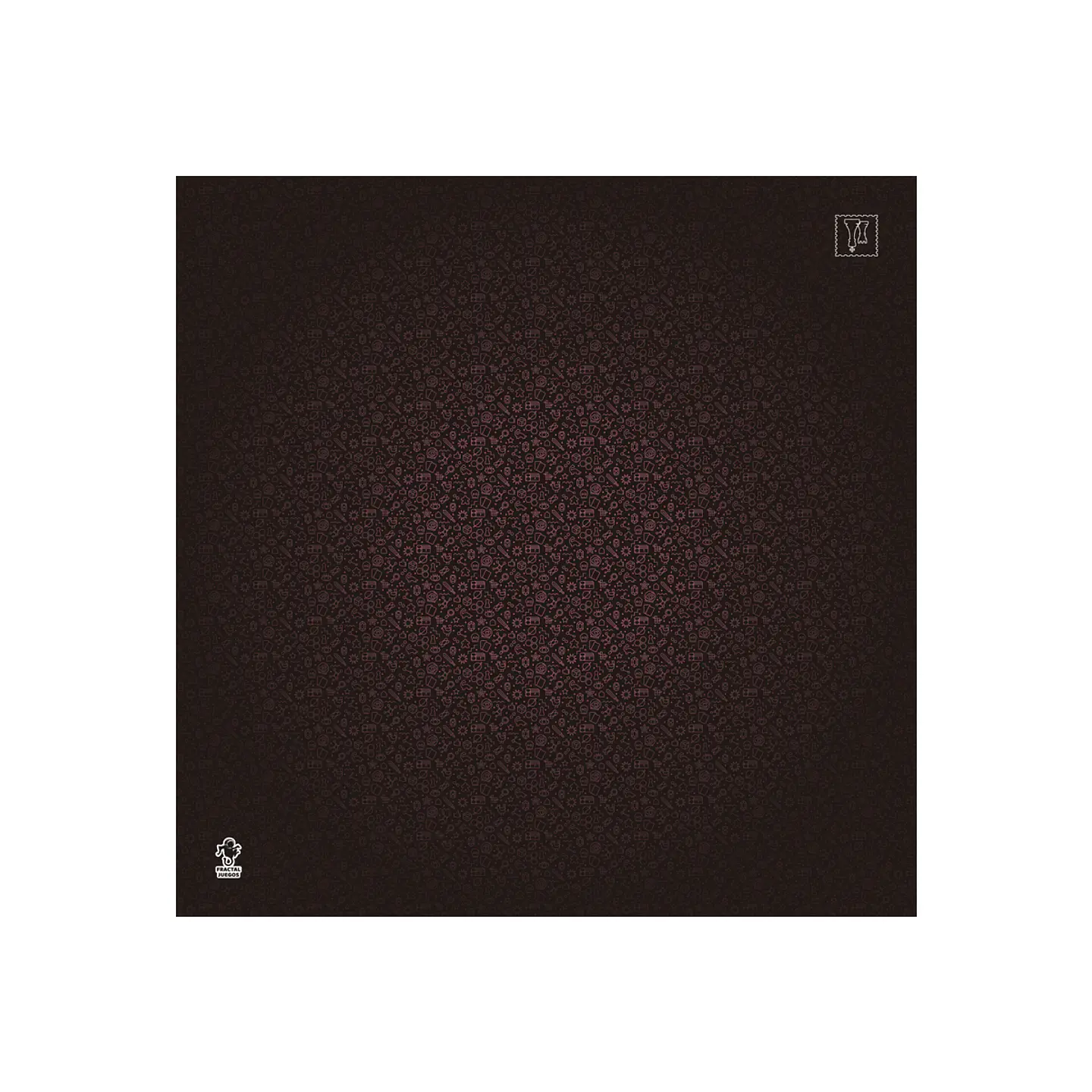 Playmat Fractal NegroRosa 90 x 90 cms 1