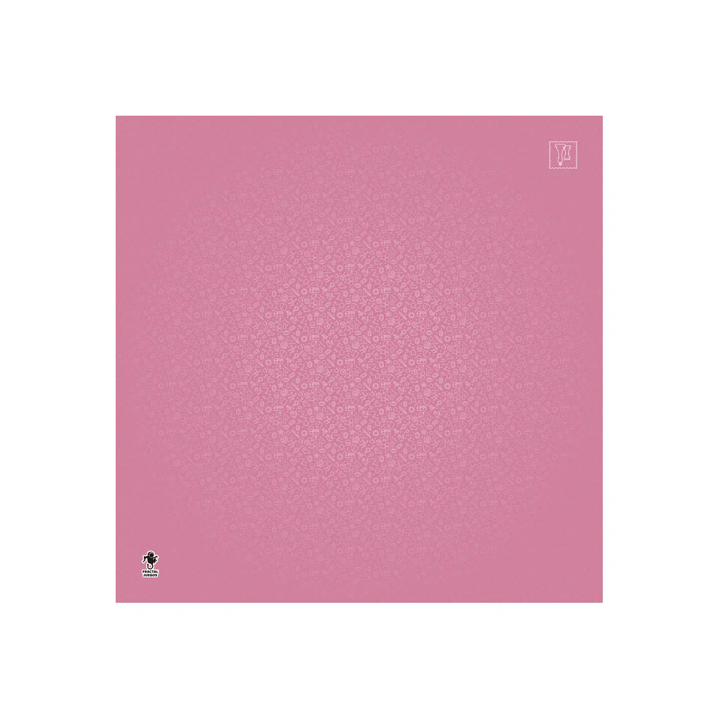 Playmat Fractal Rosa 90 x 90 cms 1