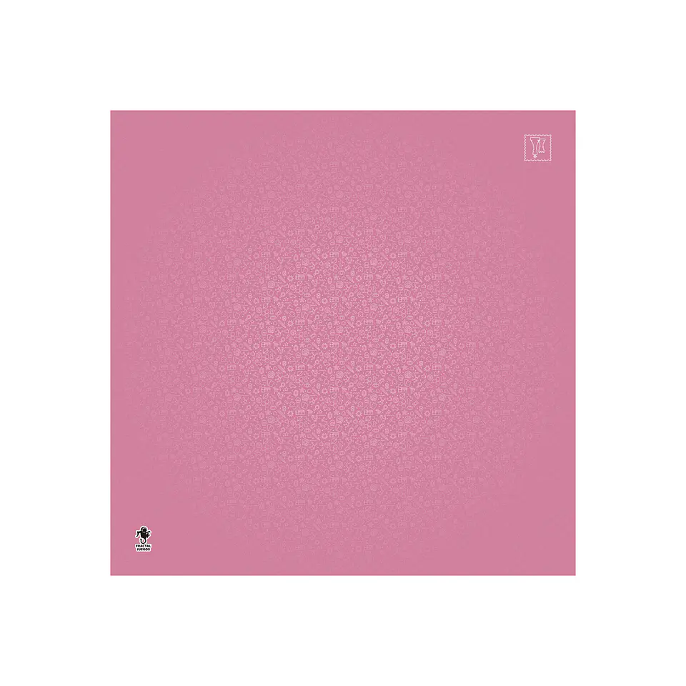 Playmat Fractal Rosa 90 x 90 cms 1