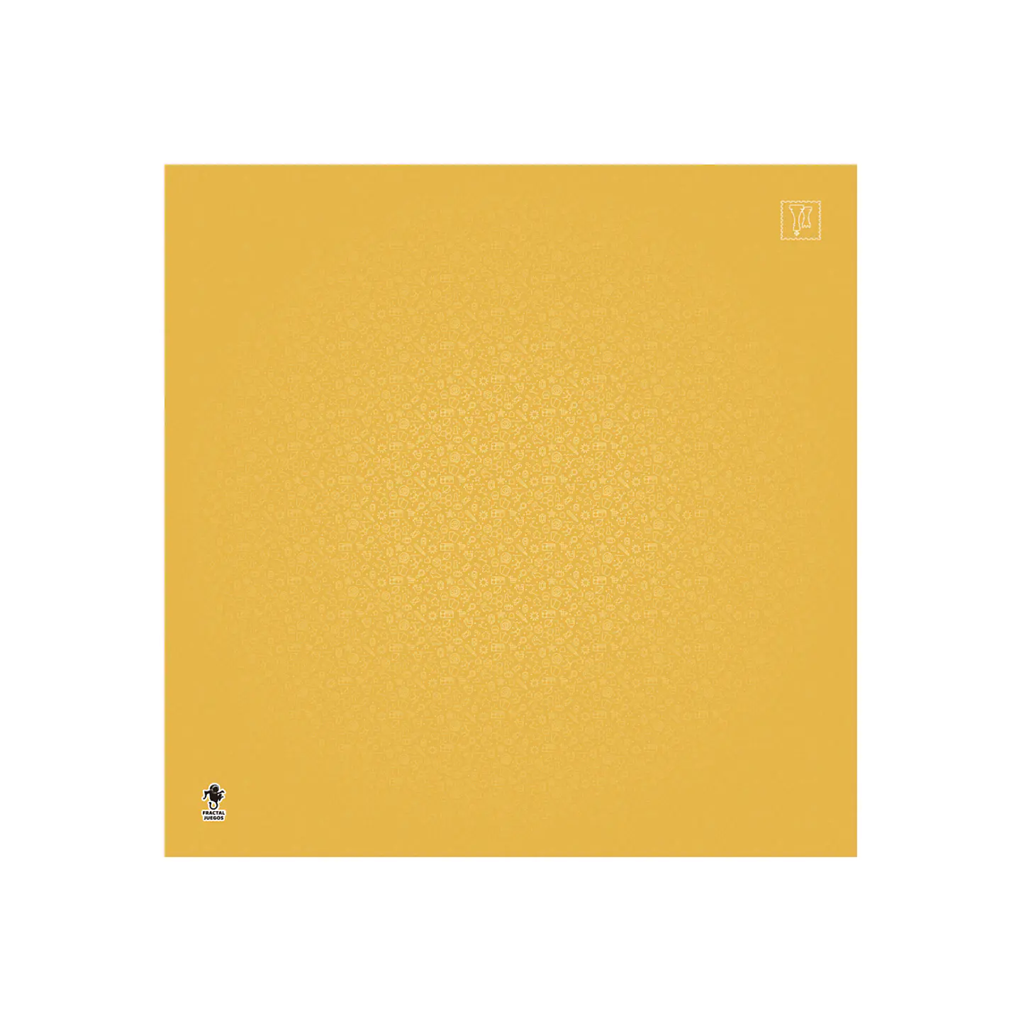 Playmat Fractal Naranja 90 x 90 cms 1