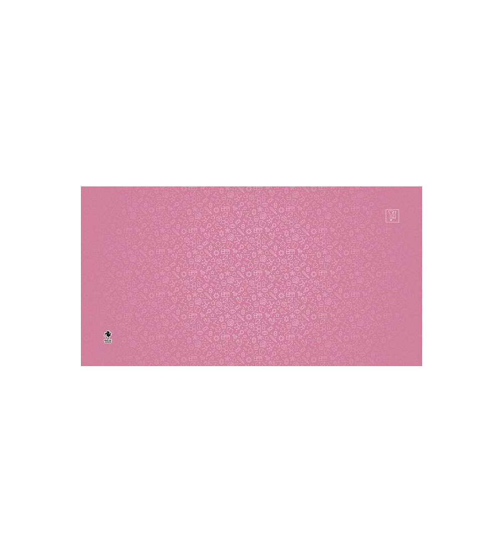 Playmat Fractal Rosa  70 x 35 cms