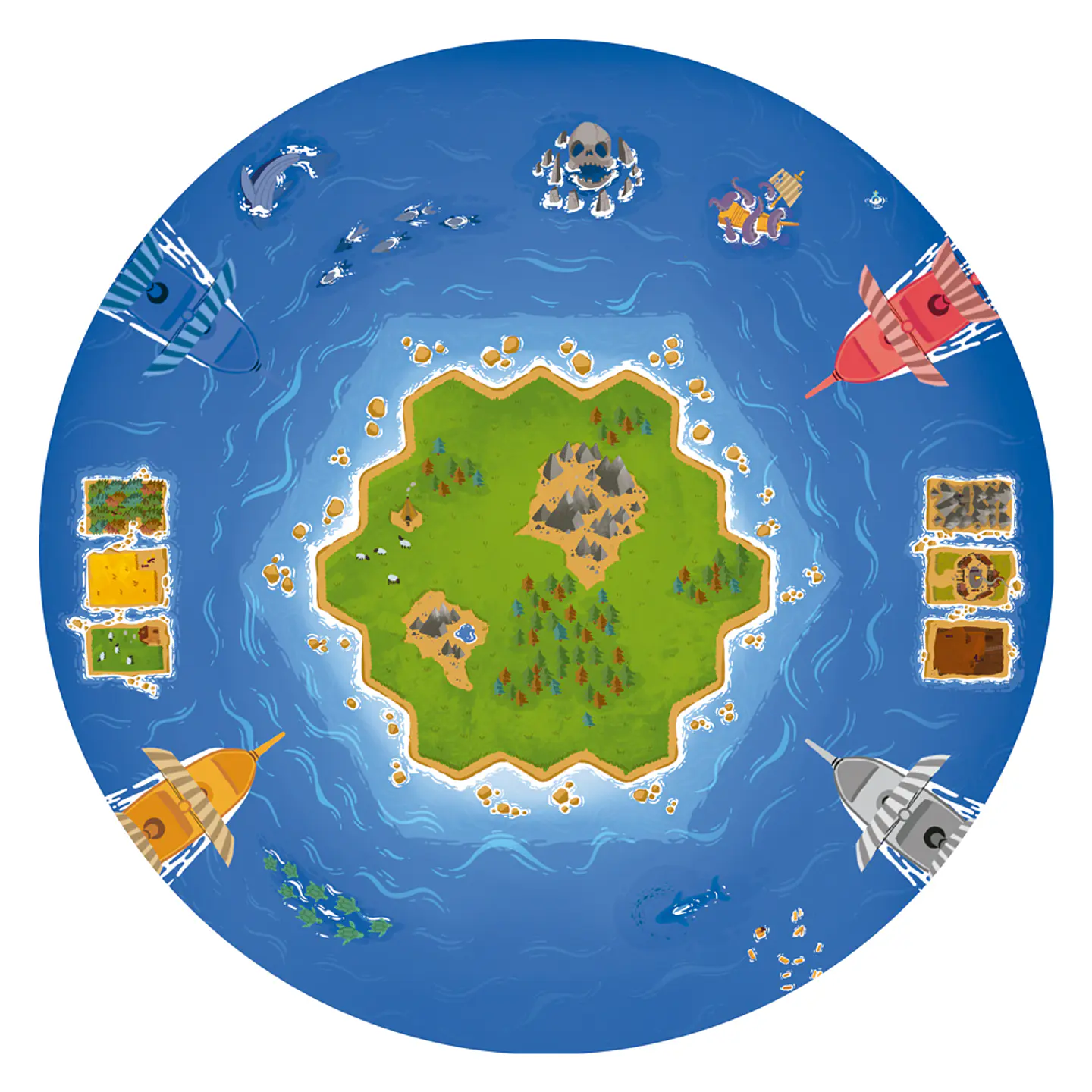 Playmat Colonos Redondo 90 x 90 cms 1
