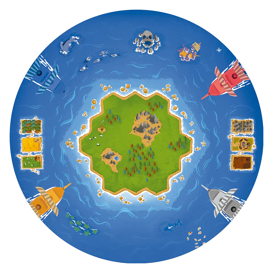 Playmat Colonos Redondo 90 x 90 cms 1