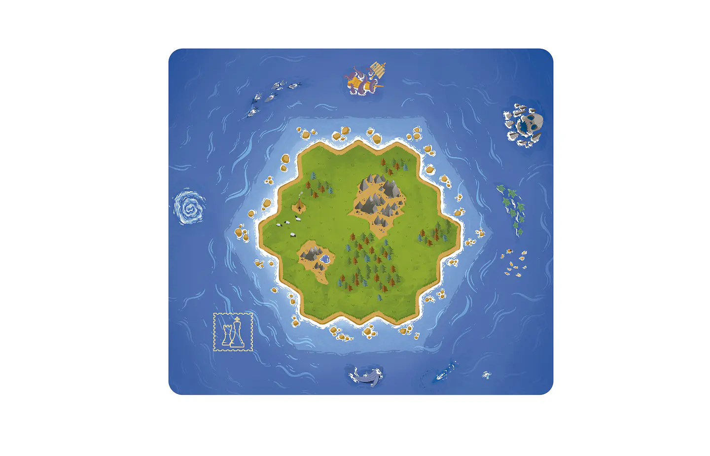 Set de 8 Mousepad Colonos 25 x 22,5 cms 1