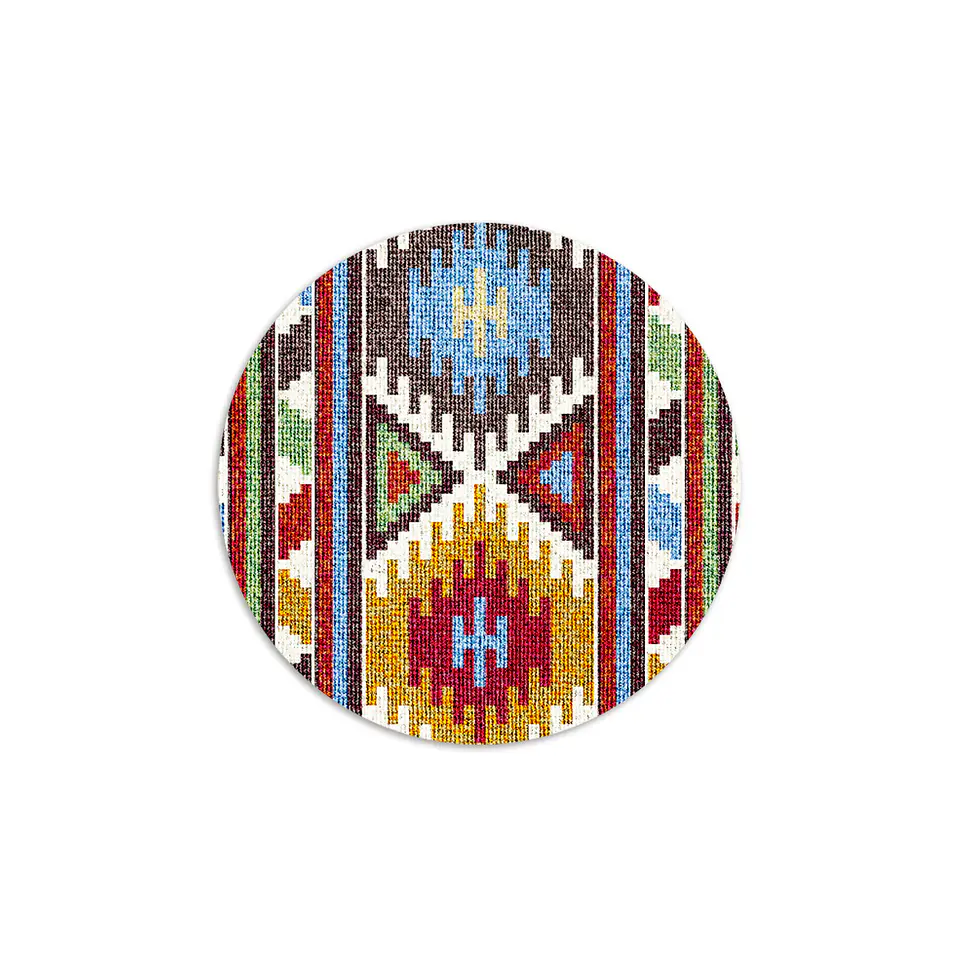 Set 6 Individuales Kilim Redondo 2