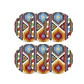 Set 6 Individuales Kilim Redondo - Miniatura 1