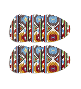 Set 6 Individuales Kilim Stone