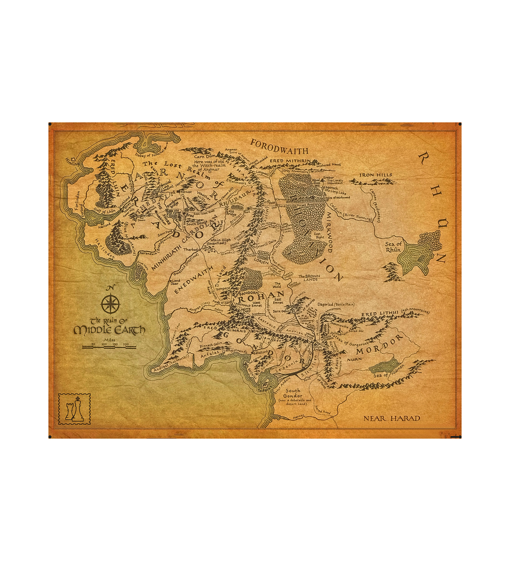 Playmat Middle Earth 70 x 50 cms