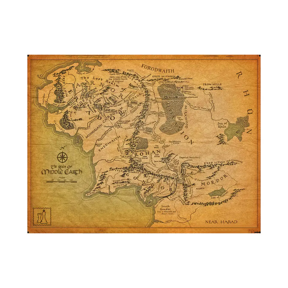 Playmat Middle Earth 70 x 50 cms 1