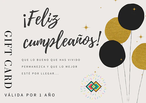 Gift Card Cumpleaños<br><h5 >Selecciona el monto de tu regalo y rellena el formulario. </h5><br>