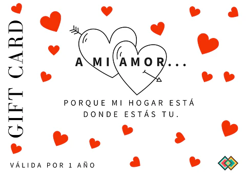 Gift Card Amor<br><h5 >Selecciona el monto de tu regalo y rellena el formulario. </h5><br>