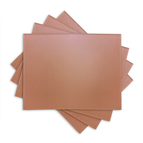 Set 4 Individuales Pink Camille Rectangular