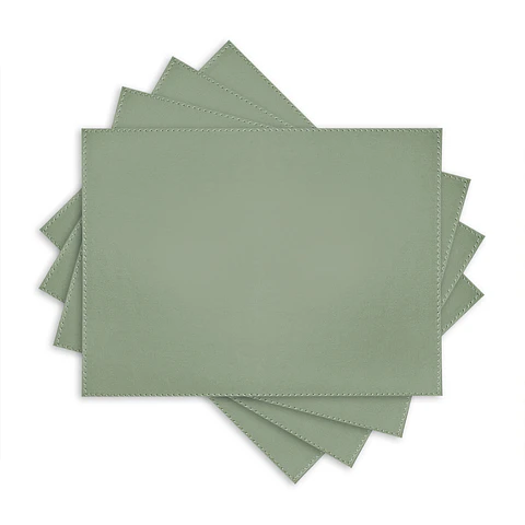 Set 4 Individuales Gustave Mint Rectangular