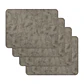Set 4 Individuales Gray Rectangular - Miniatura 1
