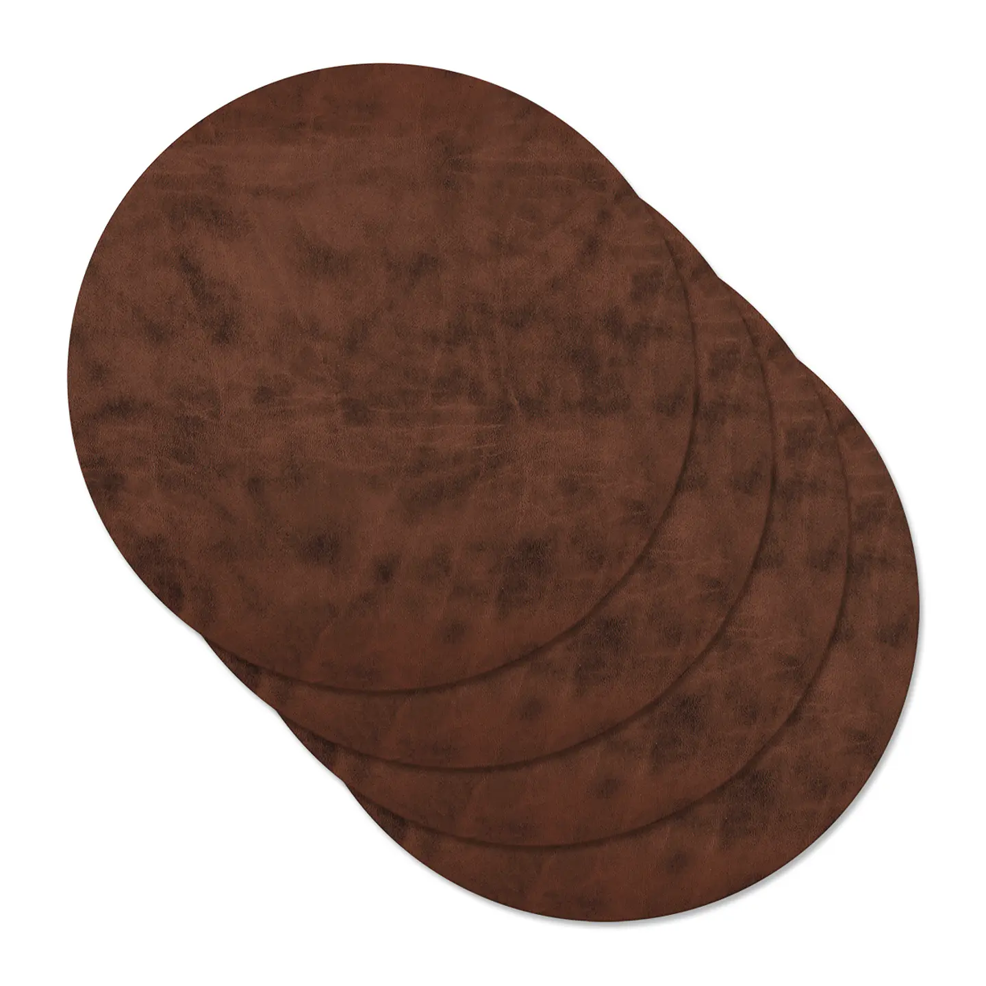 Set 4 Individuales Dark Tobacco Redondo 1