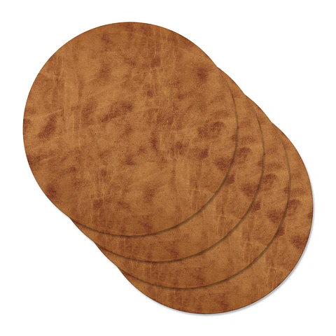 Set 4 Individuales Blonde Tobacco Redondo