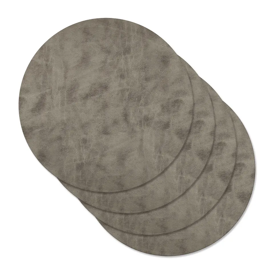 Set 4 Individuales Gray Redondo 1