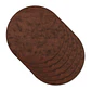 Set 6 Individuales Dark Tobacco Redondo - Miniatura 1