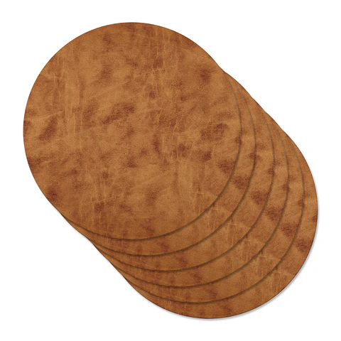 Set 6 Individuales Blonde Tobacco Redondo