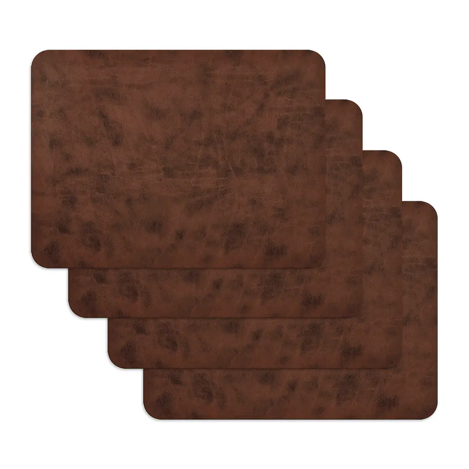 Set 4 Individuales Dark Tobacco Rectangular 1