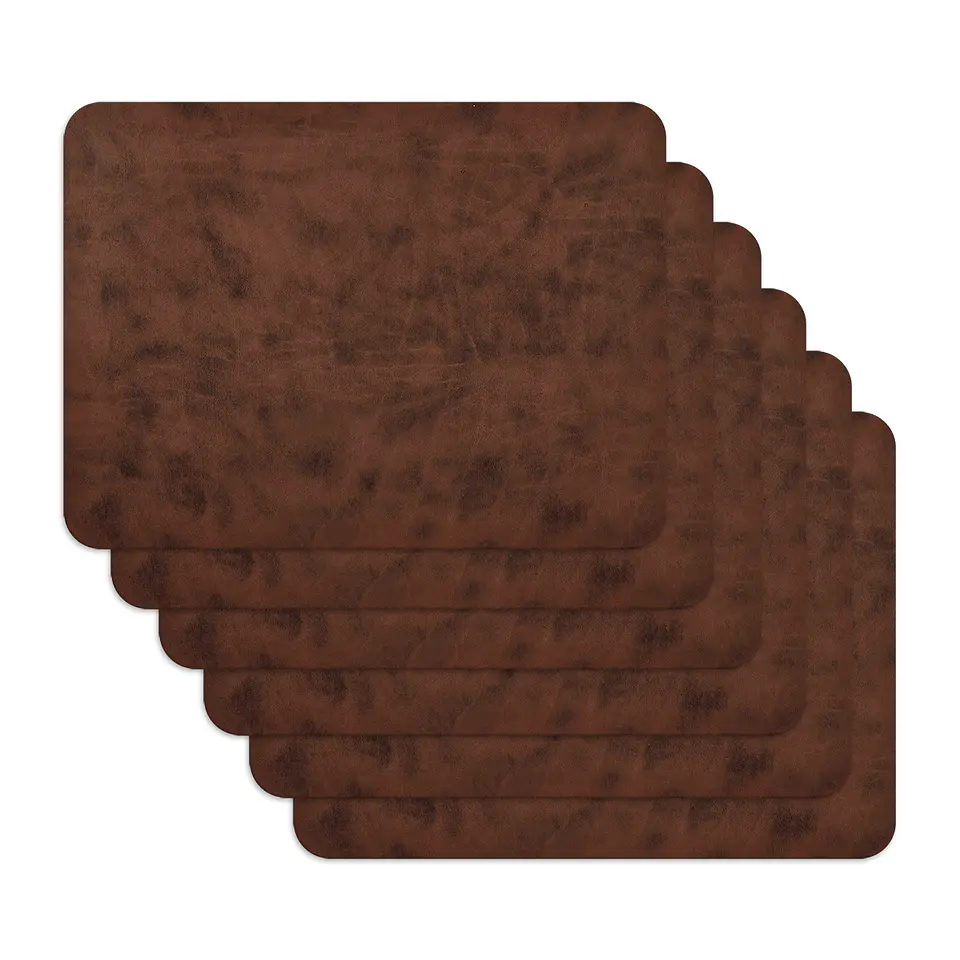 Set 6 Individuales Dark Tobacco Rectangular 1