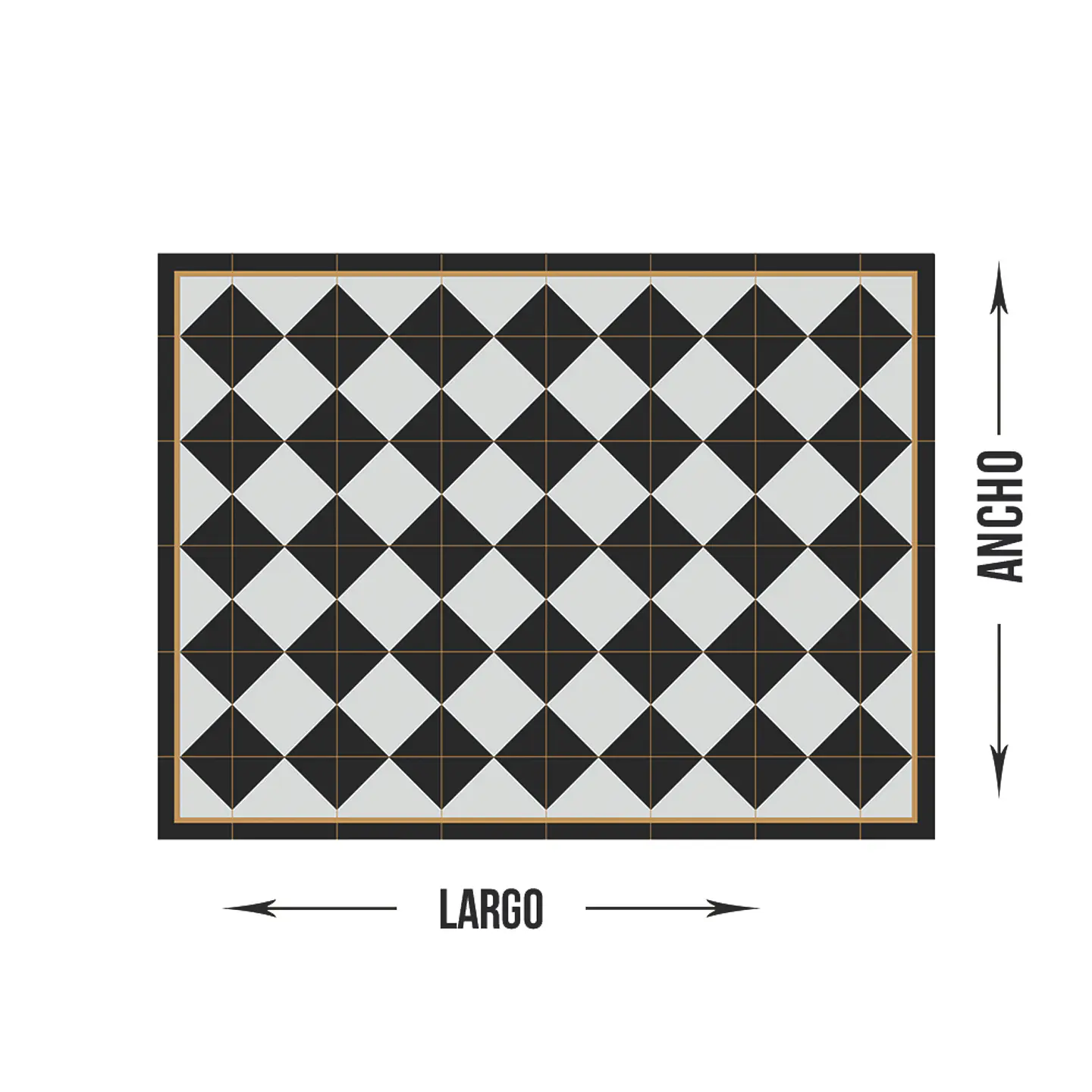 Rombo Dama Golden Line (a medida) 2