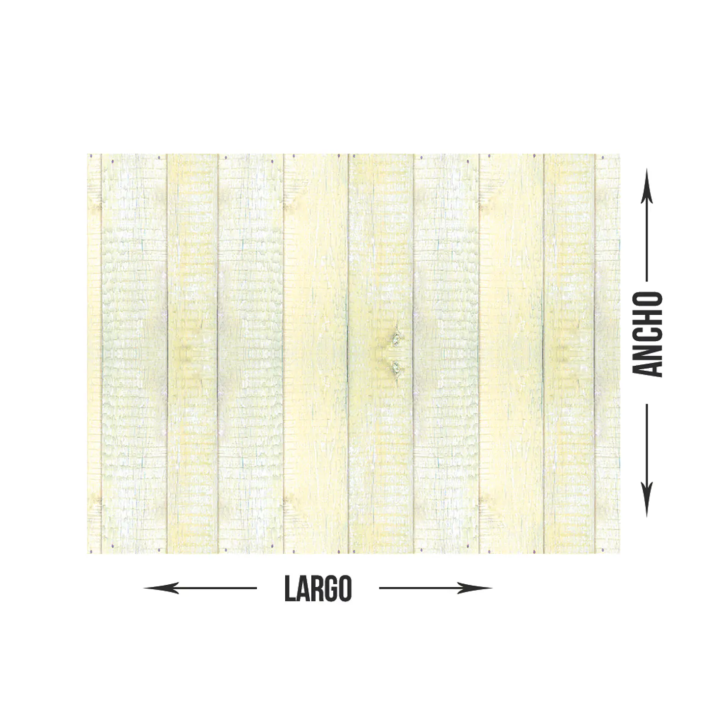 Madera Vintage Amarilla (a medida) 2