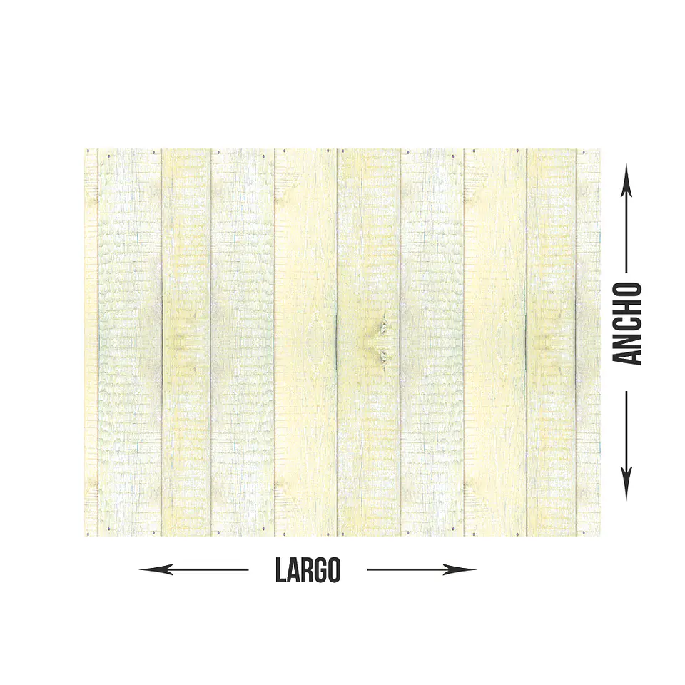 Madera Vintage Amarilla (a medida) 2