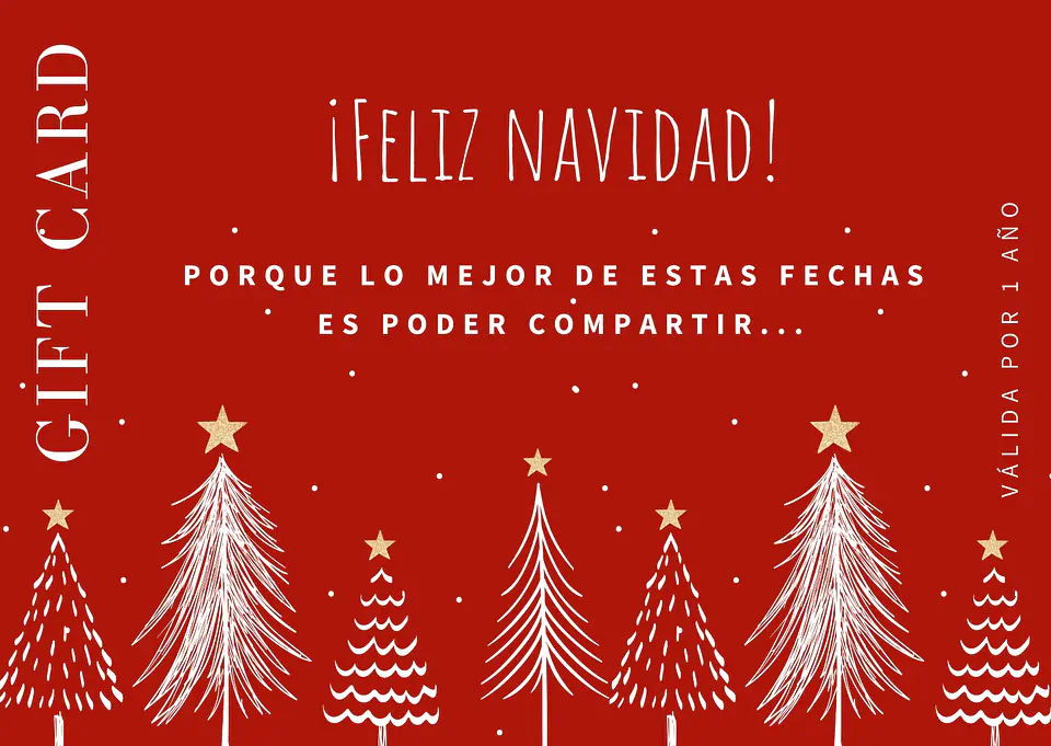 Gift Card Navidad<br><h5 >Selecciona el monto de tu regalo y rellena el formulario. </h5><br> 1