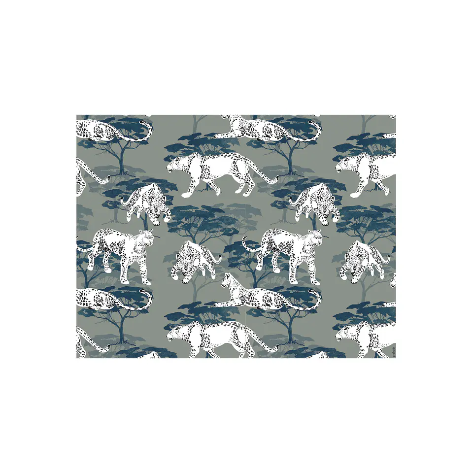 Set De 8 Individuales Graba Leopardo Rectangular 2