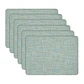 Set 6 Individuales Luxe Ligth Blue Rectangular - Miniatura 1