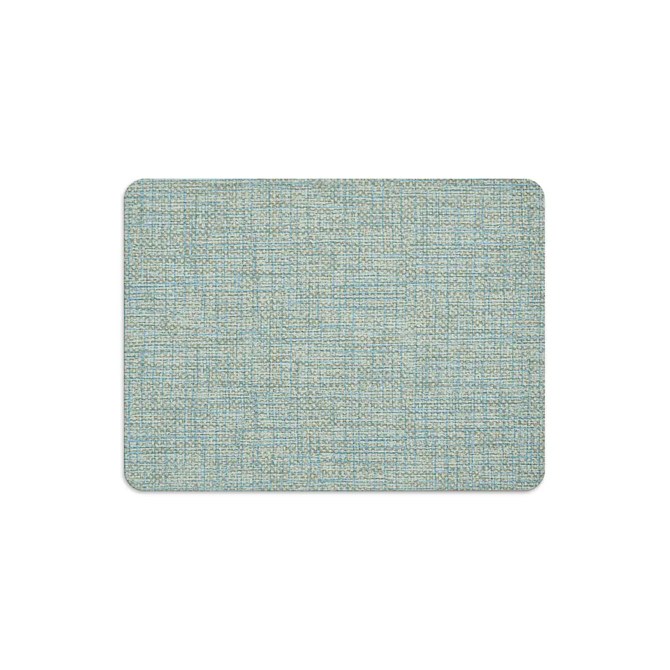 Set 6 Individuales Luxe Ligth Blue Rectangular 3